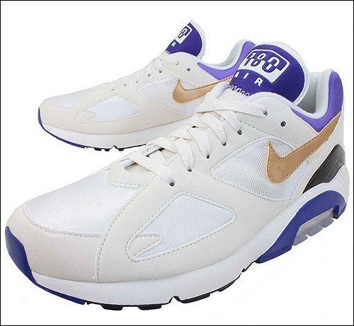 Nike Air Max 180 Summit White Metallic Gold Bright Concord 626960-175